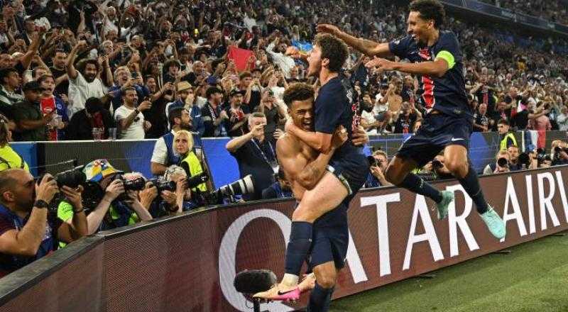 باريس سان جيرمان يتوج بطلا لدورى أبطال أوروبا بخماسية ضد إنتر ميلان